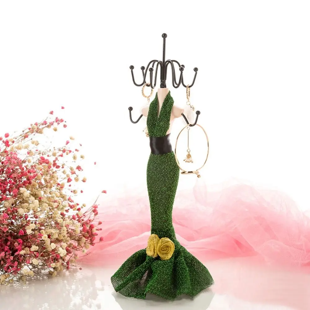 Подставка-органайзер для украшений: манекен для колье, держатель для колец, подставка для серег, декоративный бант, роза
Подставка-органайзер для украшений: манекен для колье, держатель для колец, подставка для серег, декоративный бант, роза