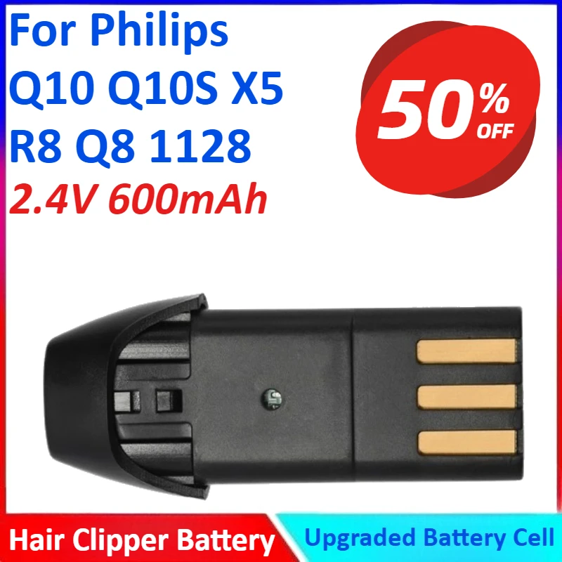 2.4V 600mAh Replacement Hair Clipper Battery For Philips Q10 Q10S X5 R8 Q8 1128 High Quality
2.4V 600mAh Replacement Hair Clipper Battery For Philips Q10 Q10S X5 R8 Q8 1128 High Quality