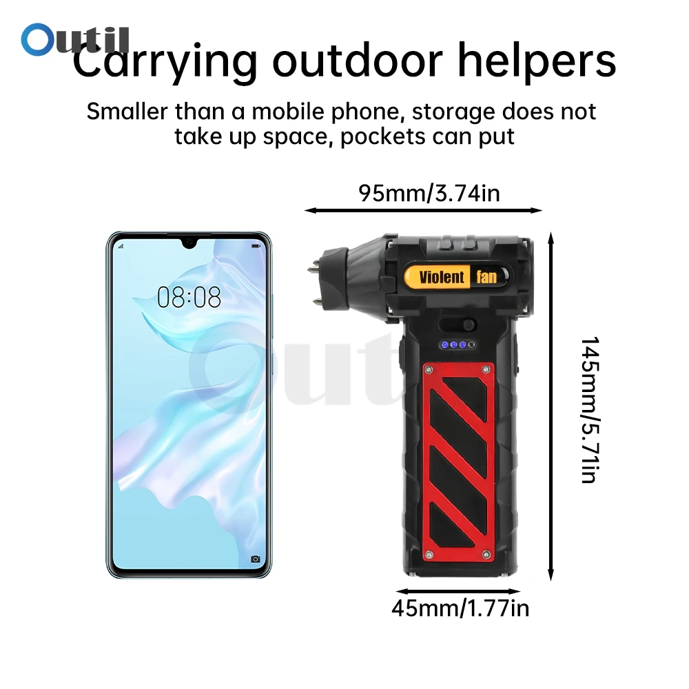 110000RPM Mini Turbo Jet Fan Electric Air Duster Adjustable wind speed Turbo Violent Blower Rechargeable with Light Car Cleaning
110000RPM Mini Turbo Jet Fan Electric Air Duster Adjustable wind speed Turbo Violent Blower Rechargeable with Light Car Cleaning