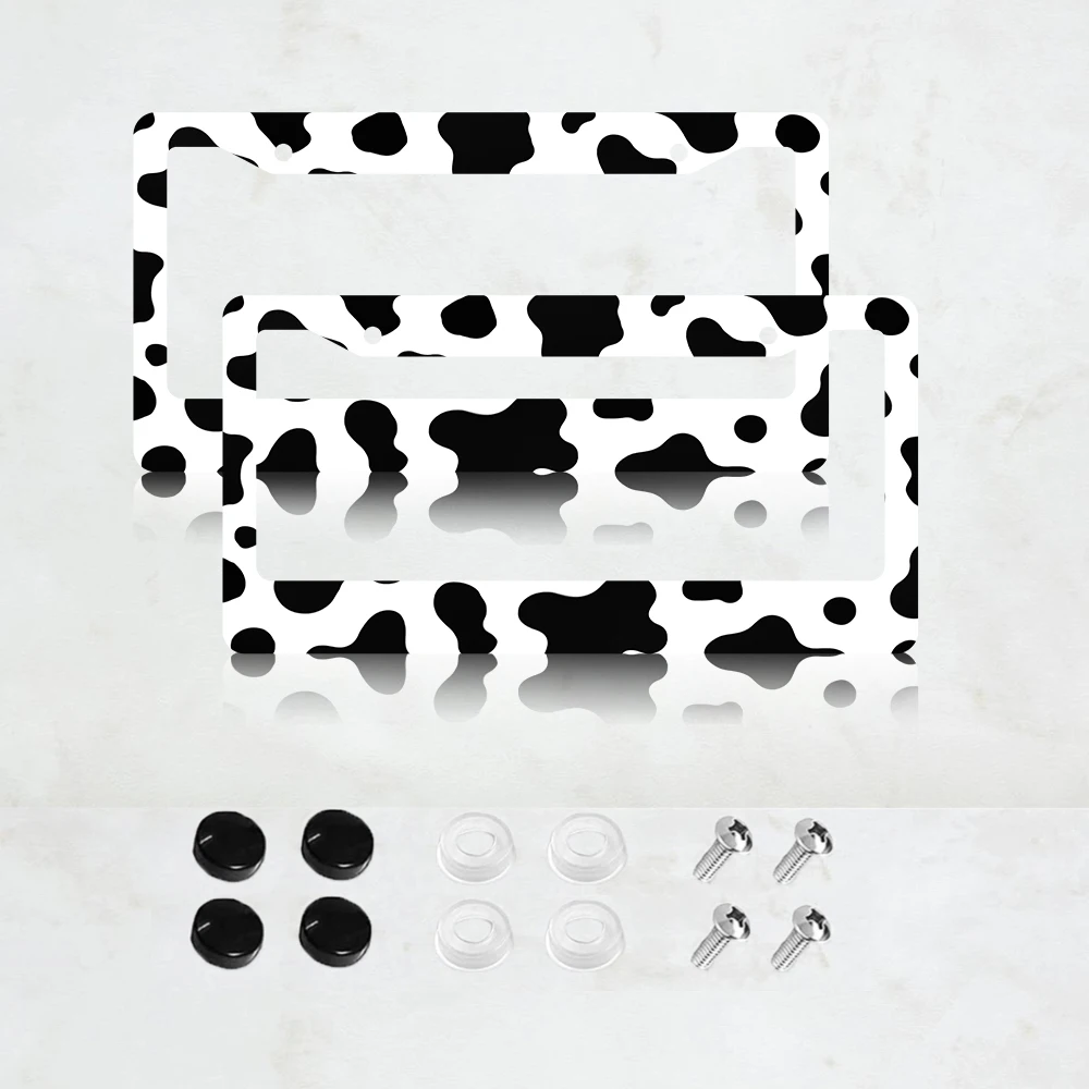 2 шт. рамки для номерных знаков с коровьим принтом, 2 отверстия, алюминиевые, 6x12 дюймов, с винтами, стандартный размер для США, Канады, Мексики
2 шт. рамки для номерных знаков с коровьим принтом, 2 отверстия, алюминиевые, 6x12 дюймов, с винтами, стандартный размер для США, Канады, Мексики