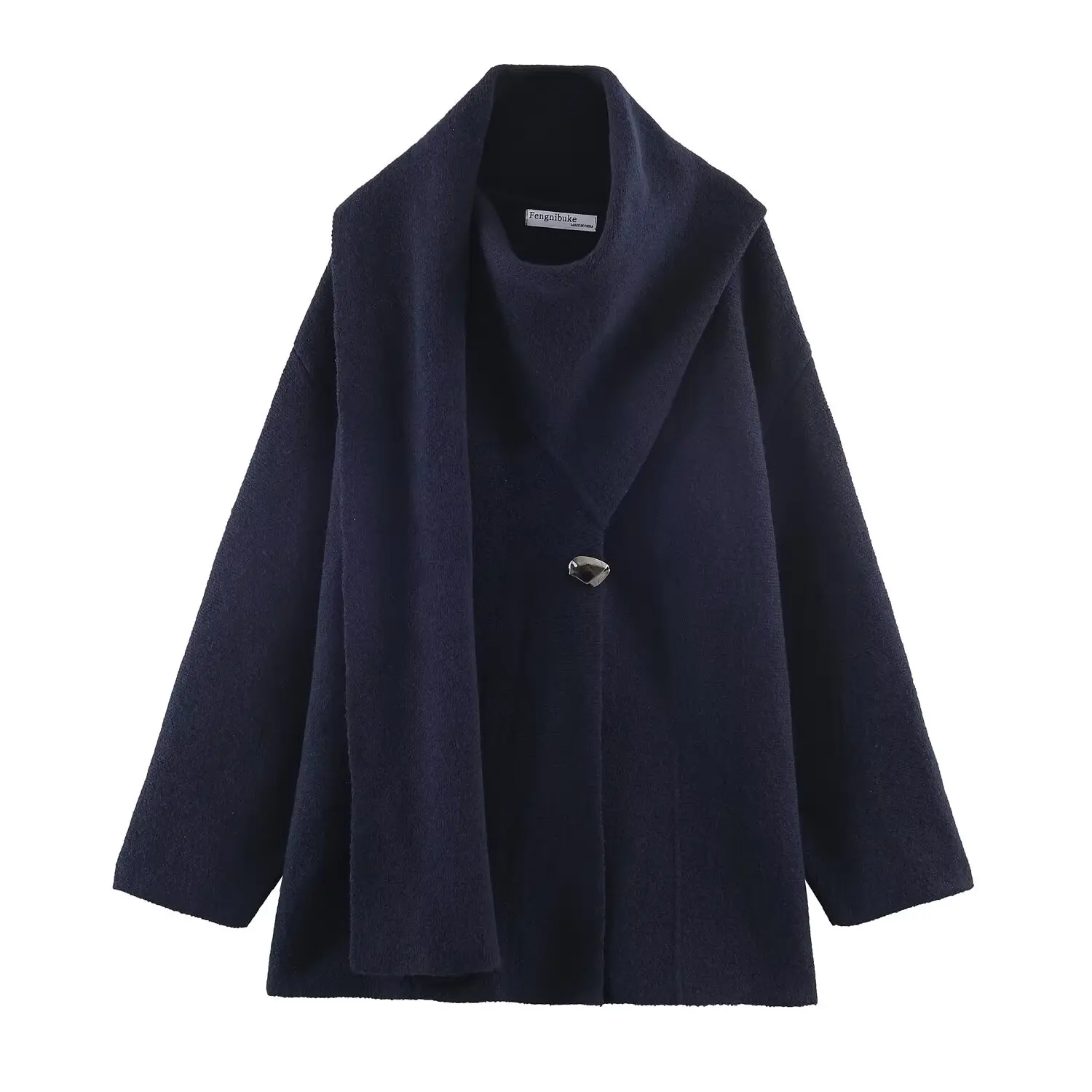 Winter New European and American style arrivals fashionable and simple women's short knitted coat/jacket with scarf.
Winter New European and American style arrivals fashionable and simple women's short knitted coat/jacket with scarf.