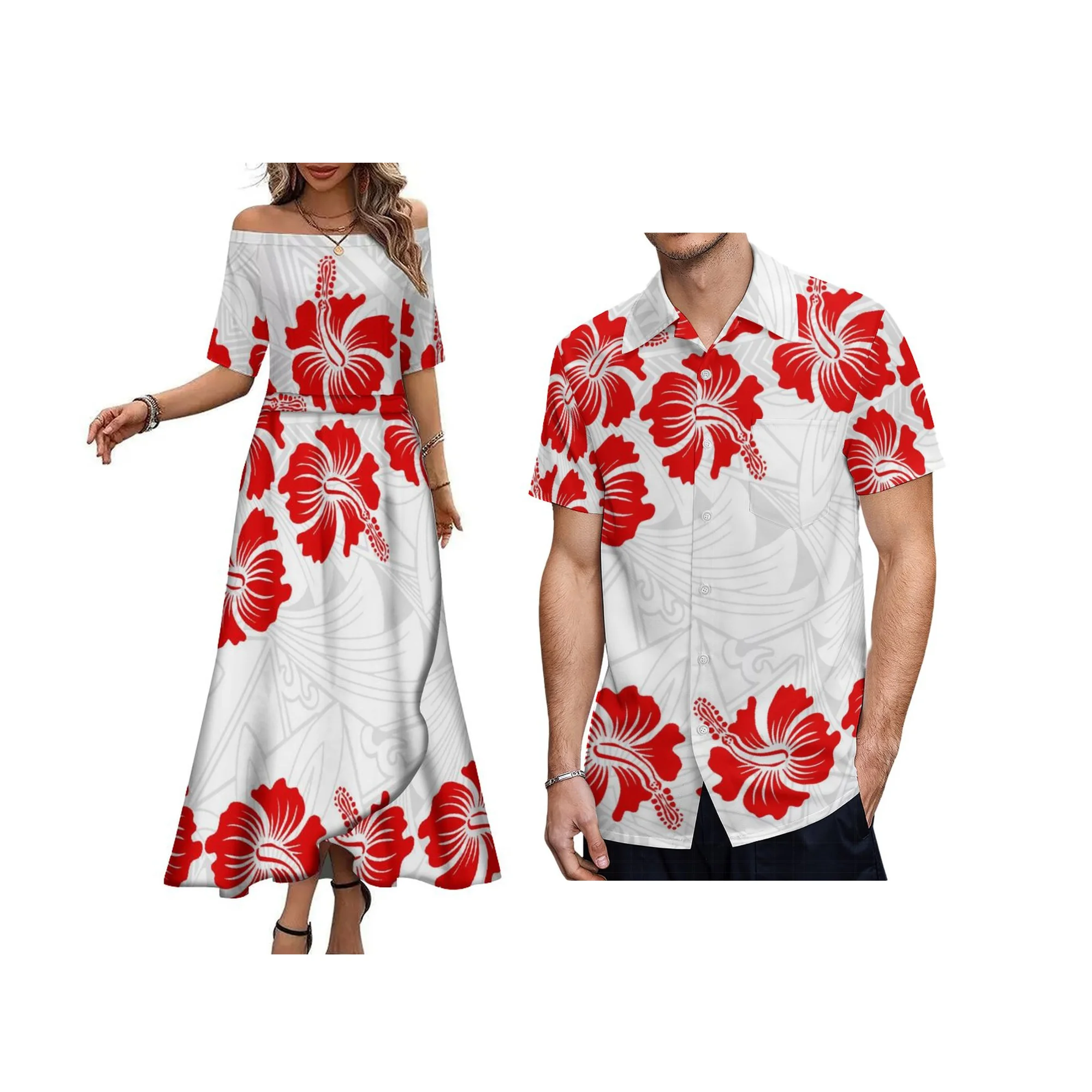 Polynesian Ethnic Ladies Sexy One-Shoulder Half-Sleeve Long Dress Samoan Island Style Summer Dress
Polynesian Ethnic Ladies Sexy One-Shoulder Half-Sleeve Long Dress Samoan Island Style Summer Dress