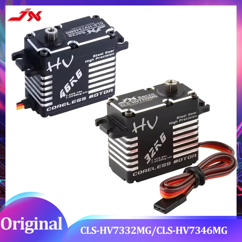JX Servo CLS-HV7346MG/HV7332MG 46KG/36KG Torque HV High Precision Steel Gear Full CNC Aluminium Shell Structure Digital Servo
JX Servo CLS-HV7346MG/HV7332MG 46KG/36KG Torque HV High Precision Steel Gear Full CNC Aluminium Shell Structure Digital Servo