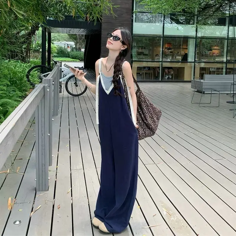 Модный ретро-комбинезон с широкими штанинами и цветовыми блоками для женщин, повседневные длинные брюки, осенняя новинка
Модный ретро-комбинезон с широкими штанинами и цветовыми блоками для женщин, повседневные длинные брюки, осенняя новинка