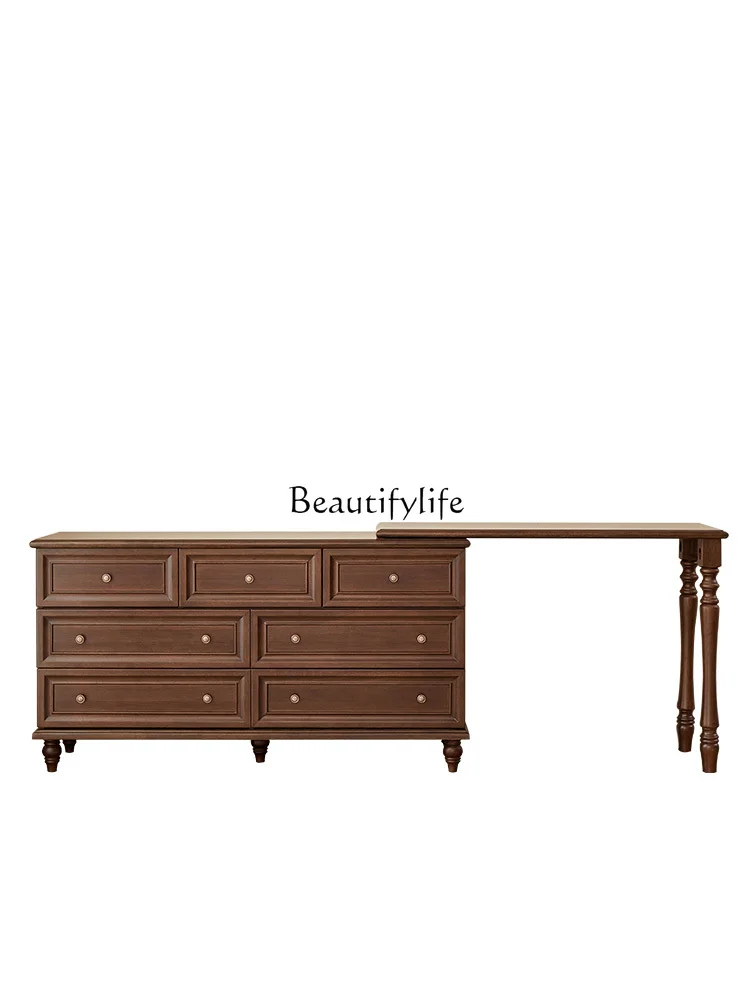 Solid Wood Large Capacity Storage Cabinet Walnut Wood Bedroom Bedside Multifunctional Cabinet
Solid Wood Large Capacity Storage Cabinet Walnut Wood Bedroom Bedside Multifunctional Cabinet