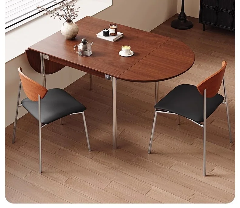 Folding dining table cherry wood solid wood French complex antique style oval retractable household table
Folding dining table cherry wood solid wood French complex antique style oval retractable household table