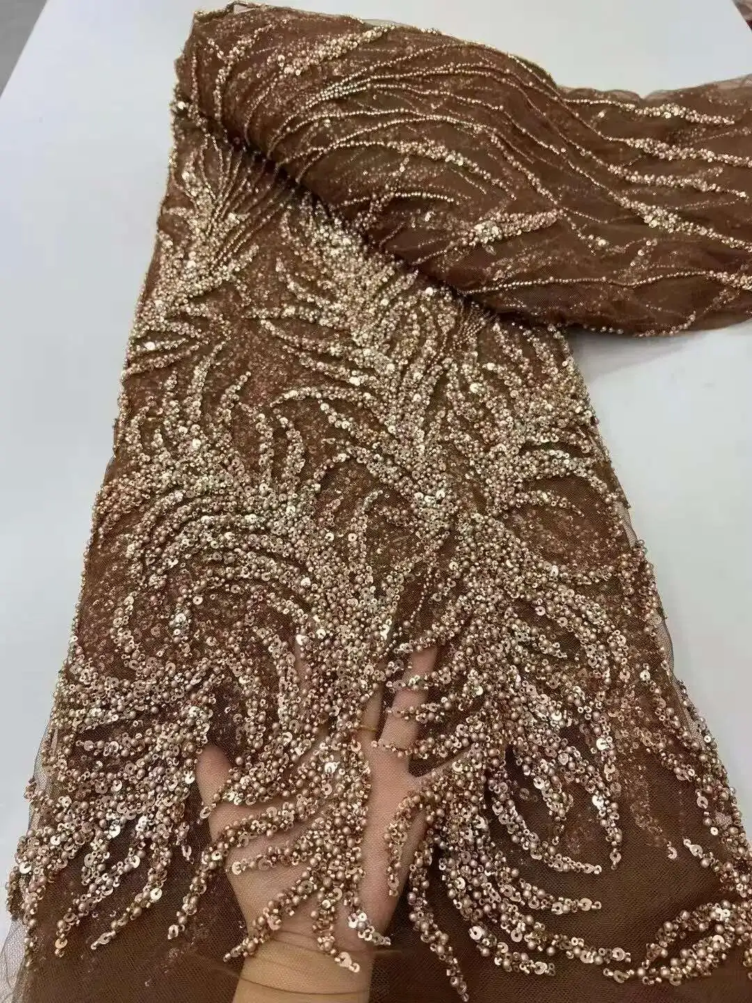 5 Yards Nigerian Lace Fabric High Quality Luxury Tulle African French Beaded Lace Fabric 5 Yards Wedding Dress for Women Sewing
5 Yards Nigerian Lace Fabric High Quality Luxury Tulle African French Beaded Lace Fabric 5 Yards Wedding Dress for Women Sewing
