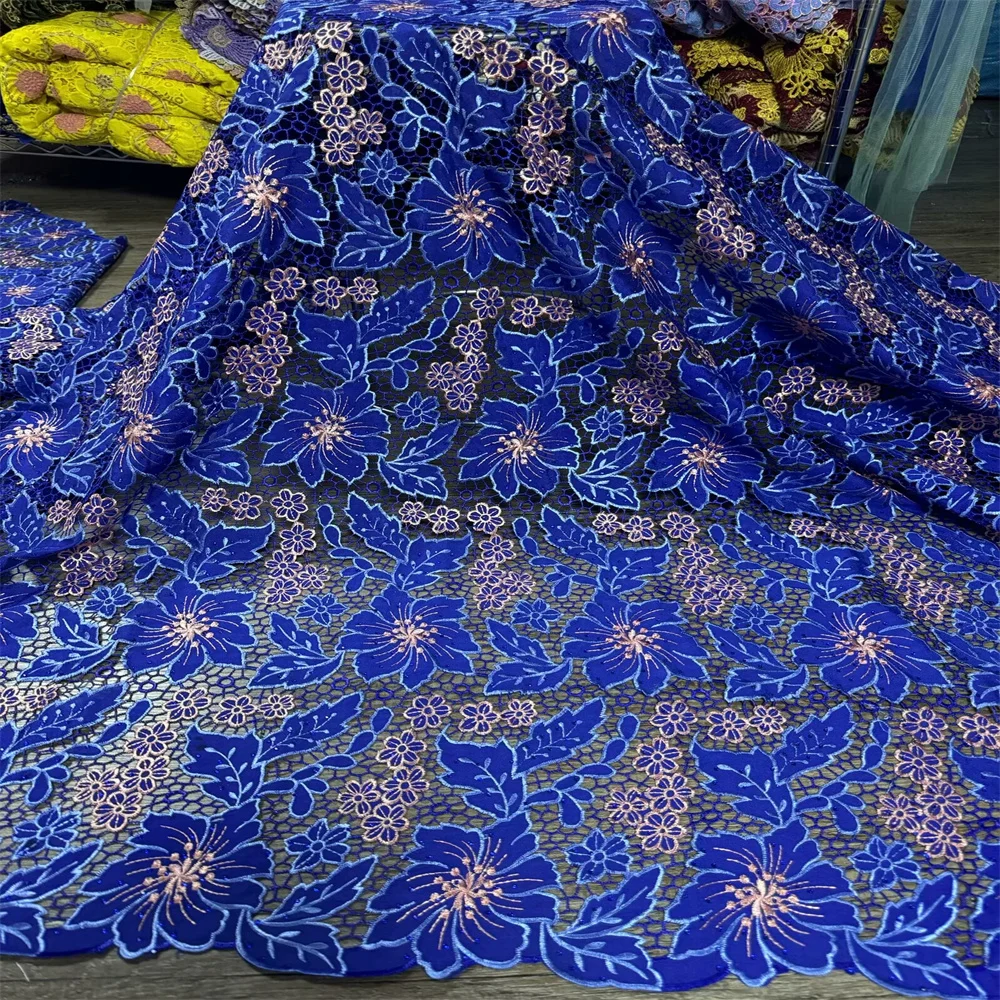 African Lace Fabric Water Soluble Lace Fabric 2024 High Quality Nigerian Guipure Cord Lace Fabric For Women Wedding Dresses
African Lace Fabric Water Soluble Lace Fabric 2024 High Quality Nigerian Guipure Cord Lace Fabric For Women Wedding Dresses