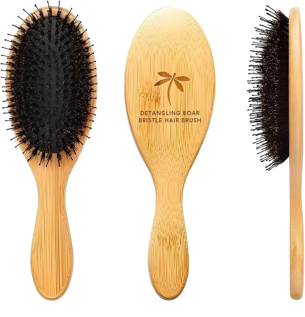 Natural Boar Bristle Hair Brush for Detangling, Smoothing & Shine – Suitable for All Hair Types, Reduces Frizz & Breakage
Natural Boar Bristle Hair Brush for Detangling, Smoothing & Shine – Suitable for All Hair Types, Reduces Frizz & Breakage