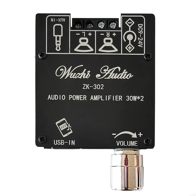 F26C Mini Audio Stereo Amplifier ZK-302 Bluetooth-Compatible Digital Power Amplifier Stereo Board 9-24V 2.0 Channel 30W+30W
F26C Mini Audio Stereo Amplifier ZK-302 Bluetooth-Compatible Digital Power Amplifier Stereo Board 9-24V 2.0 Channel 30W+30W
