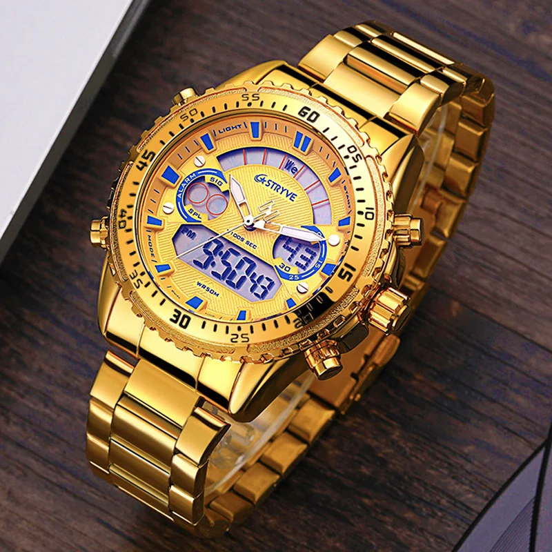 Original Stainless Steel Luxury New Watch for Men Quartz Digital Wrist Watches Waterproof Military Sports Male Clock
Original Stainless Steel Luxury New Watch for Men Quartz Digital Wrist Watches Waterproof Military Sports Male Clock