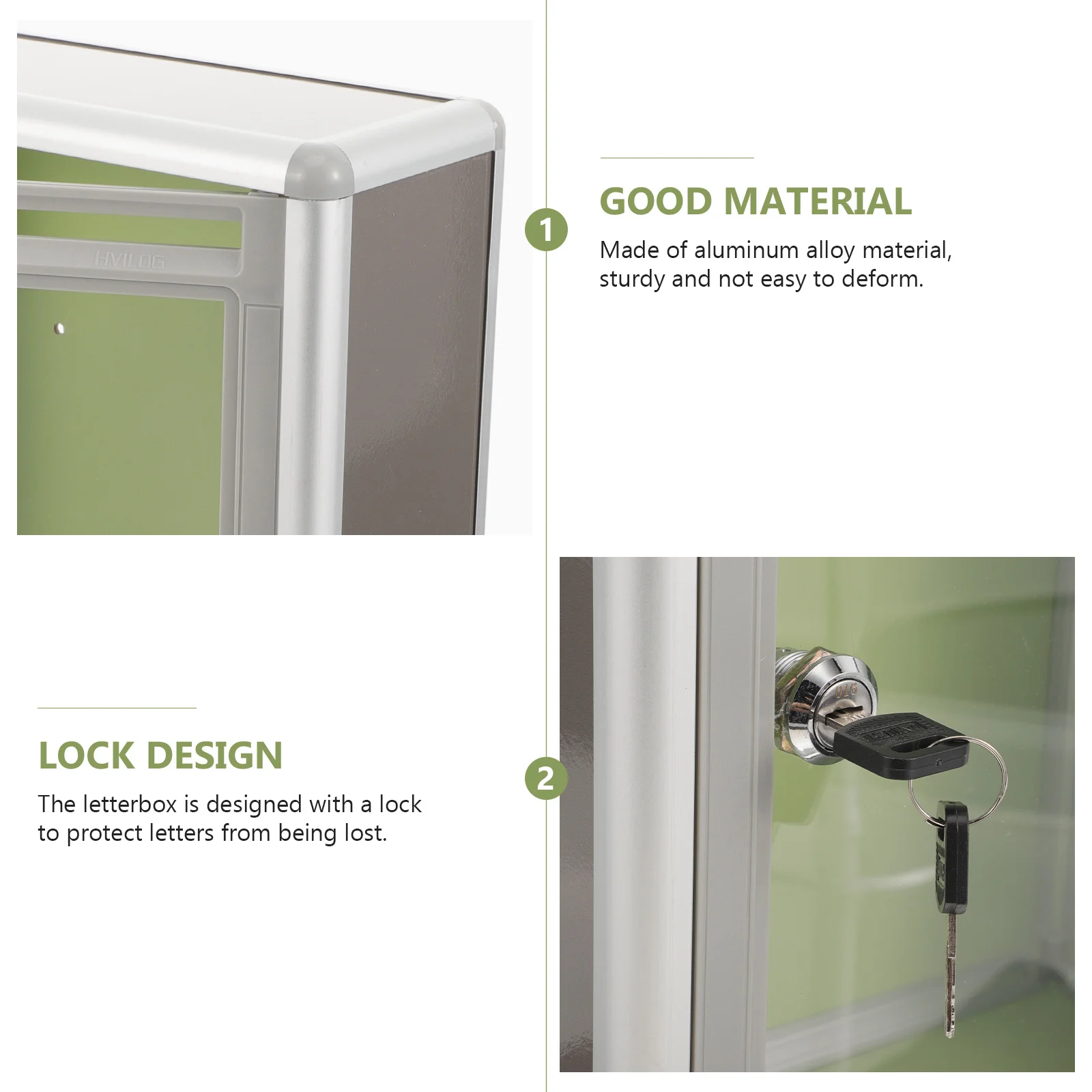 1Pcs Transparent Aluminum Alloy Post Box Wall Mounted Mailbox Suitable for Home Office Big Capacity Suggestion Complaint
1Pcs Transparent Aluminum Alloy Post Box Wall Mounted Mailbox Suitable for Home Office Big Capacity Suggestion Complaint