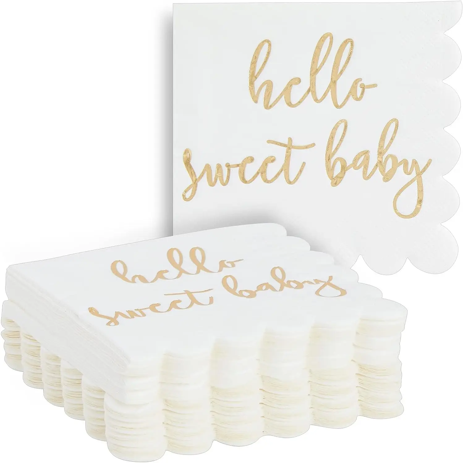Белые зубчатые салфетки для детского душа, Золотая фольга, Hello Sweet, украшения для девочек и мальчиков, 5x5 дюймов, 50 шт.
Белые зубчатые салфетки для детского душа, Золотая фольга, Hello Sweet, украшения для девочек и мальчиков, 5x5 дюймов, 50 шт.