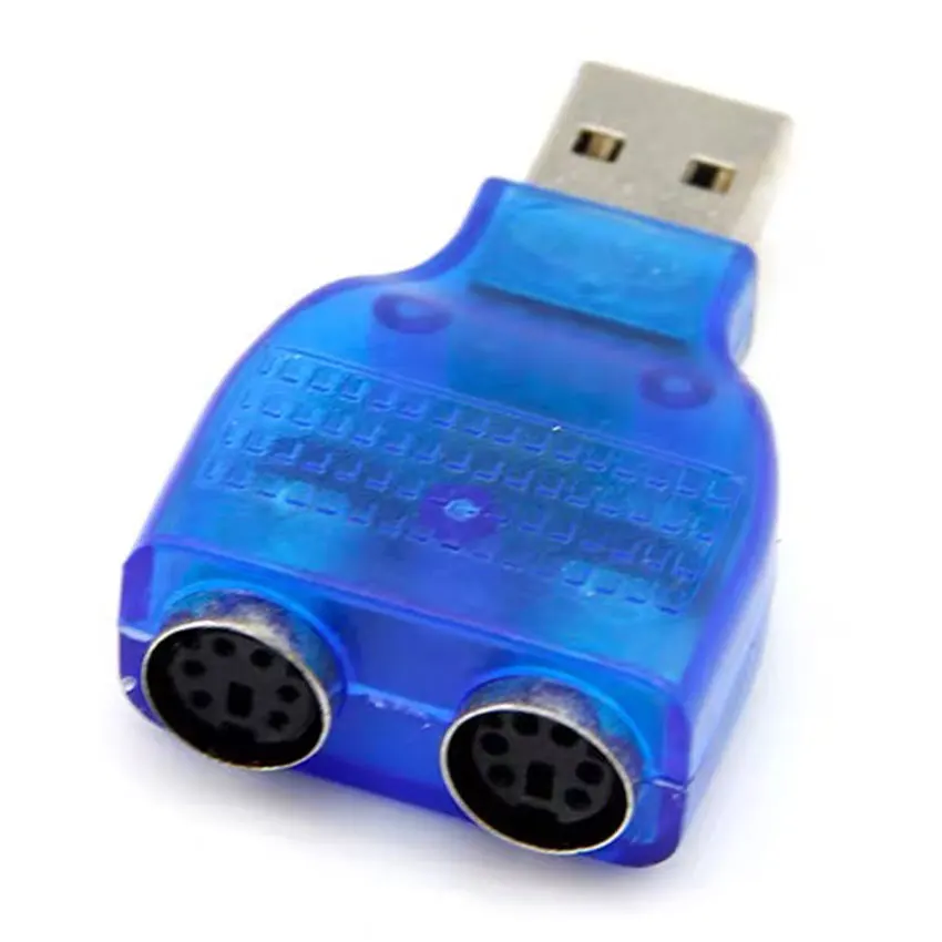 1pcs USB 2.0 A Male to 2Port PS2 Female Converter Adapter for Mouse Keyboard Connector Adapter Dongle
1pcs USB 2.0 A Male to 2Port PS2 Female Converter Adapter for Mouse Keyboard Connector Adapter Dongle