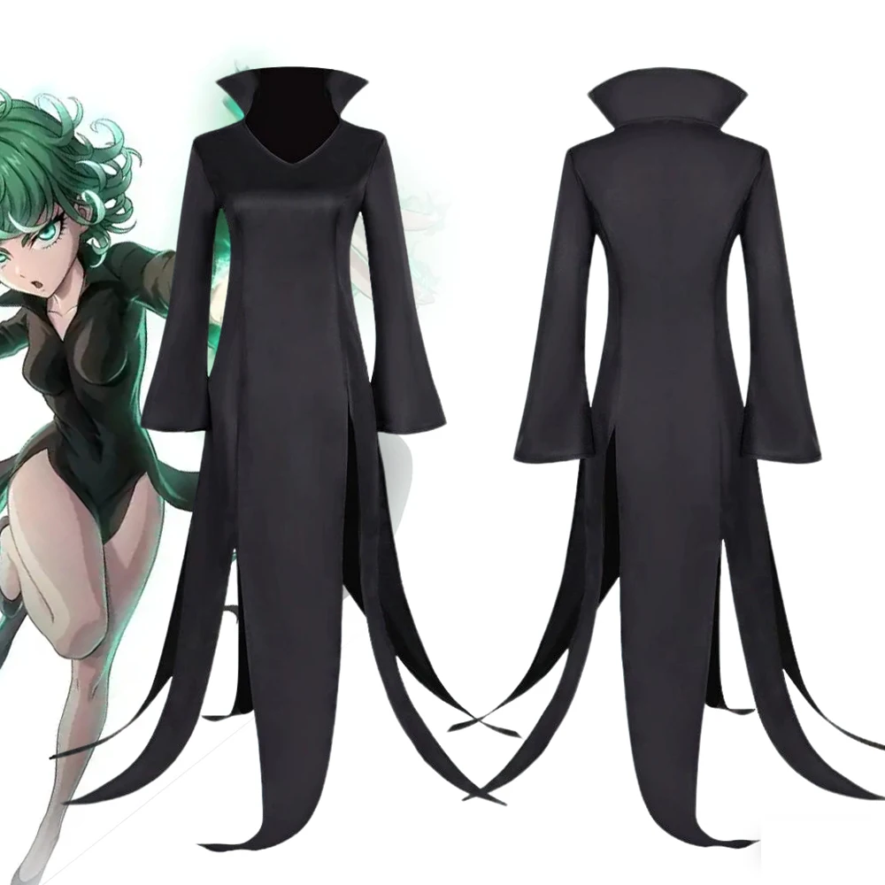 Anime ONE PUNCH MAN Tornado of Terror Cosplay Costume Senritsu No Tatsumaki Women Black Dress Sexy Uniform Halloween Clothes
Anime ONE PUNCH MAN Tornado of Terror Cosplay Costume Senritsu No Tatsumaki Women Black Dress Sexy Uniform Halloween Clothes