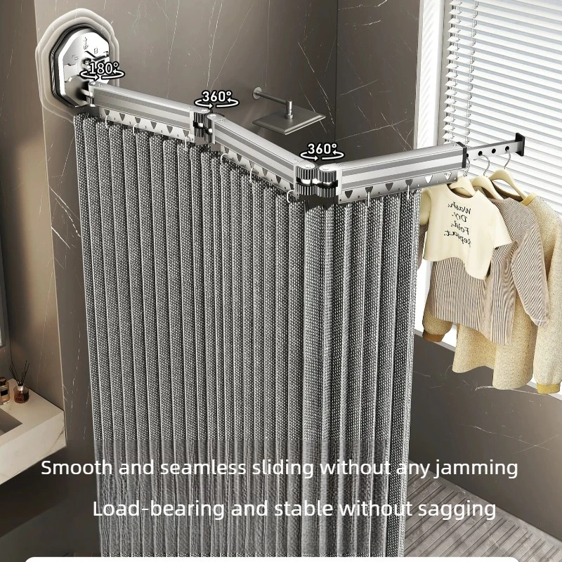 No-Drill Shower Curtain, Foldable Waterproof Bath Divider for Wet Dry Separation, Retractable Hidden Hanging Screen for Bathroom
No-Drill Shower Curtain, Foldable Waterproof Bath Divider for Wet Dry Separation, Retractable Hidden Hanging Screen for Bathroom