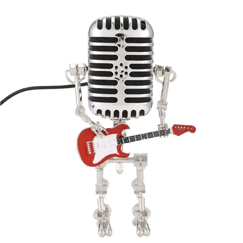 AT14 Mic Robot,Retro Style Microphone Robot Table Lamp,Holding Guitare Night Light,Vintage Microphone Robot Desk Lamp
AT14 Mic Robot,Retro Style Microphone Robot Table Lamp,Holding Guitare Night Light,Vintage Microphone Robot Desk Lamp