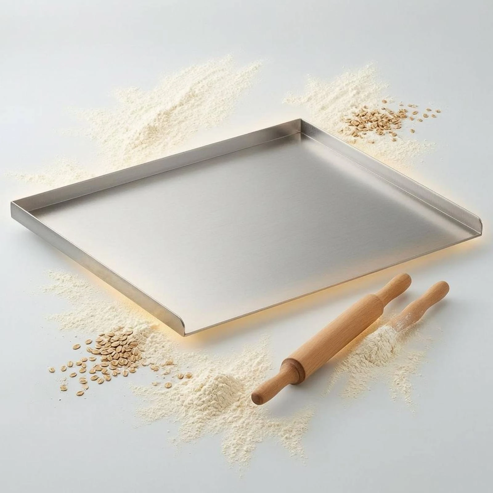 Stainless Steel Prep Board Upturned Sides Countertop Prep Board Single Piece Sturdy
Stainless Steel Prep Board Upturned Sides Countertop Prep Board Single Piece Sturdy