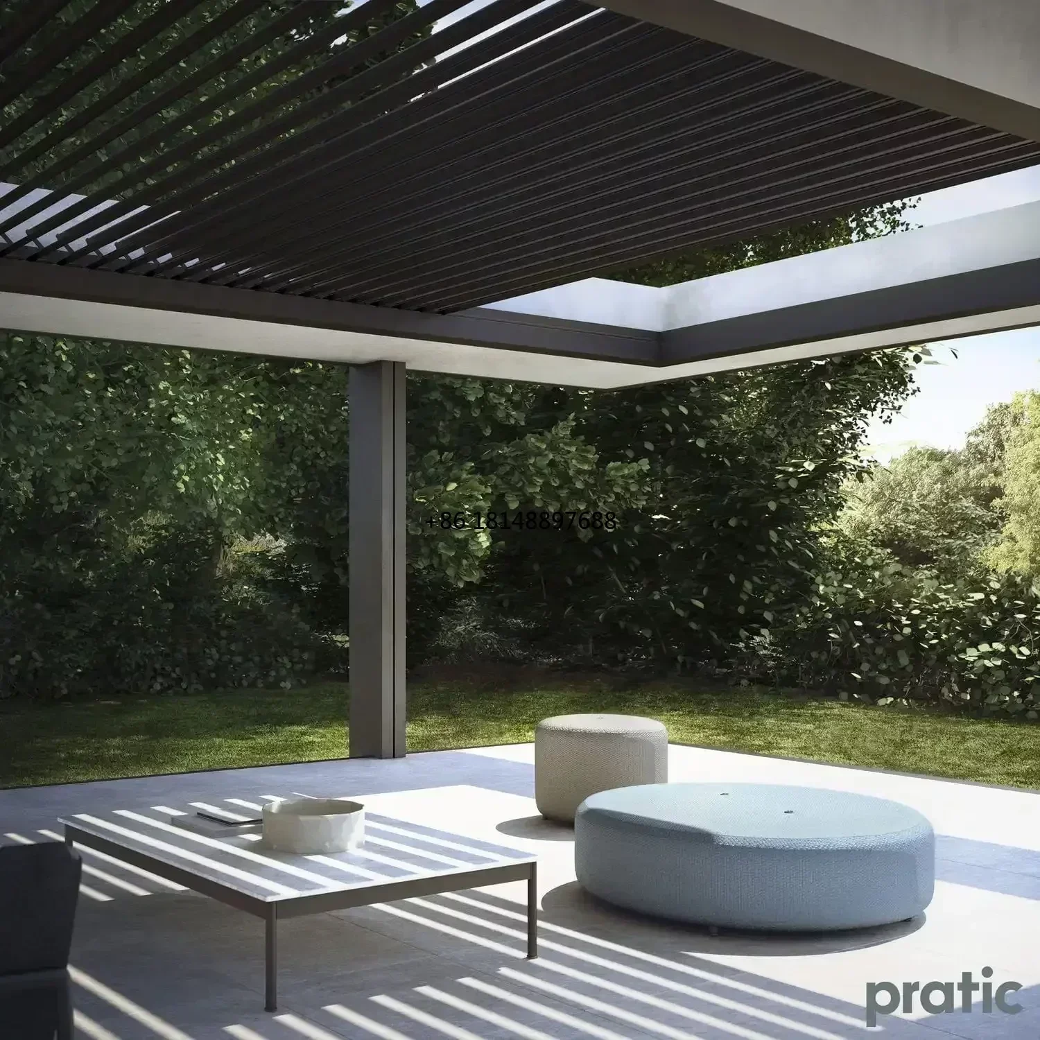 Пергола для сада на заказ, биоклиматическая алюминиевая современная водонепроницаемая верхняя часть, классический металлический лак для дерева, китайский стиль стеклянной рамы
Пергола для сада на заказ, биоклиматическая алюминиевая современная водонепроницаемая верхняя часть, классический металлический лак для дерева, китайский стиль стеклянной рамы