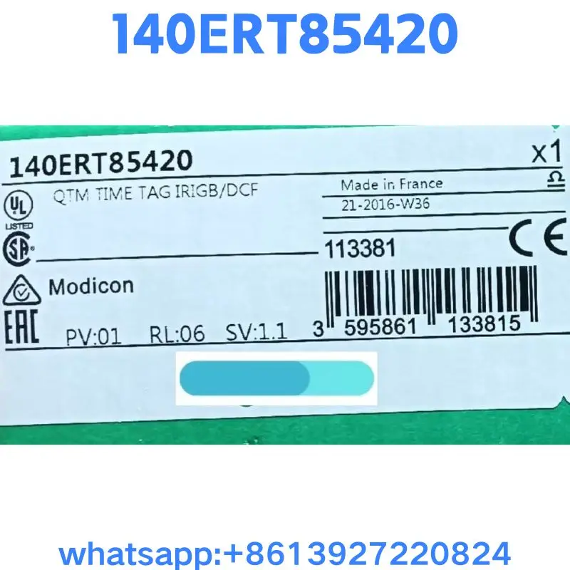 Совершенно новый модуль 140ERT85420, оригинальный и подлинный, быстрая доставка
Совершенно новый модуль 140ERT85420, оригинальный и подлинный, быстрая доставка