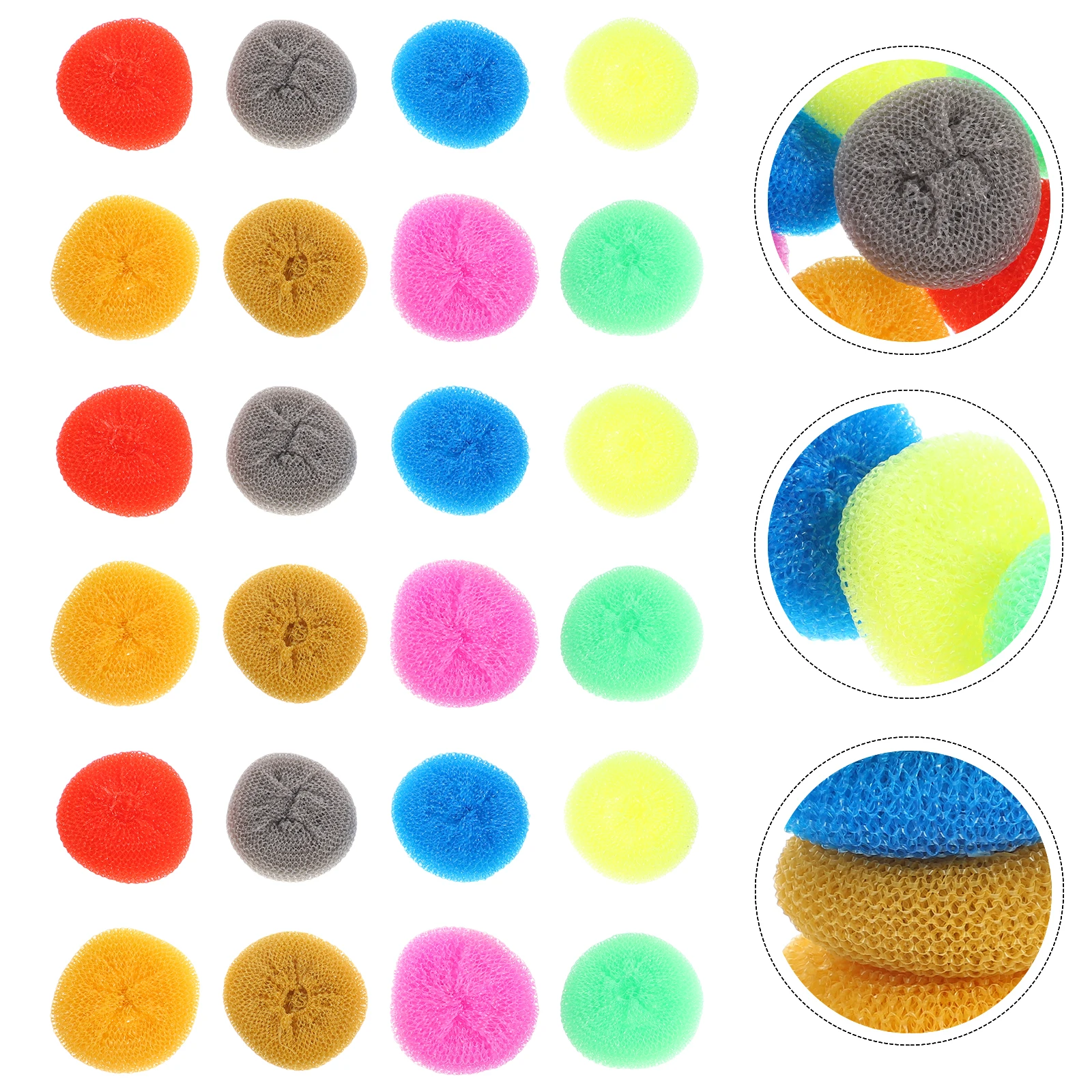 30pcs Dishwashing Ball Non Scratch Scrubber Kitchen Cleaning Pad Cookware Dishes Brush Long Lasting Plastic Steel Wire Pad
30pcs Dishwashing Ball Non Scratch Scrubber Kitchen Cleaning Pad Cookware Dishes Brush Long Lasting Plastic Steel Wire Pad