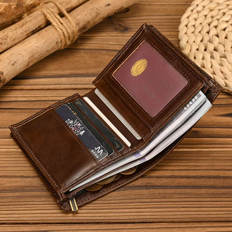 Мужской кошелек из натуральной кожи, кожаный горизонтальный складной тонкий деловой кошелек Crazy Horse с несколькими слотами в классическом стиле
Мужской кошелек из натуральной кожи, кожаный горизонтальный складной тонкий деловой кошелек Crazy Horse с несколькими слотами в классическом стиле