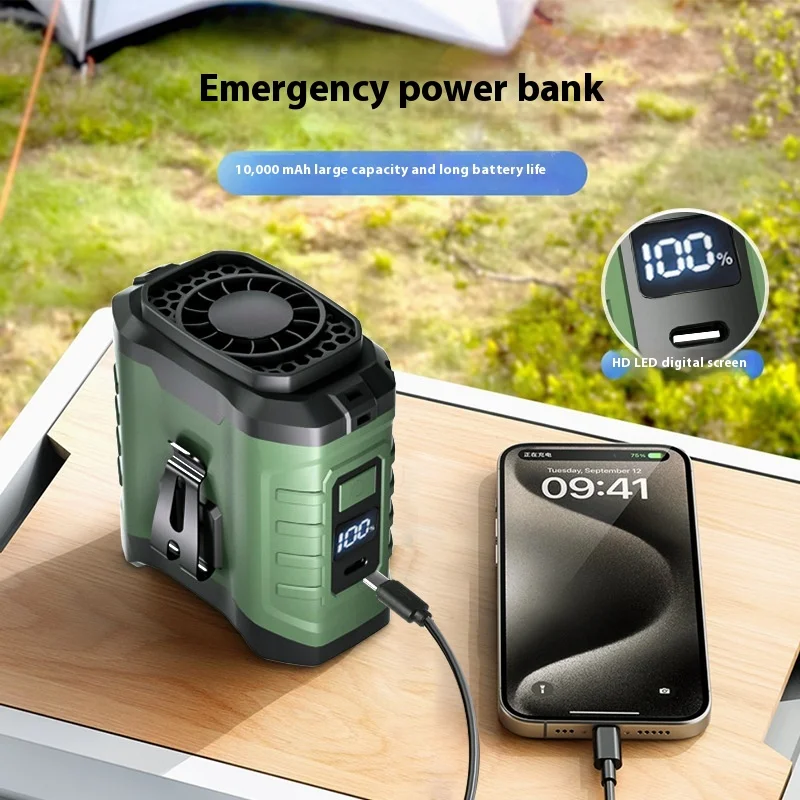 New waist hanging fan Mini Rechargeable Portable Fan Outdoor USB power bank small fan with 10000mAh Power Ban for Outdoor
New waist hanging fan Mini Rechargeable Portable Fan Outdoor USB power bank small fan with 10000mAh Power Ban for Outdoor
