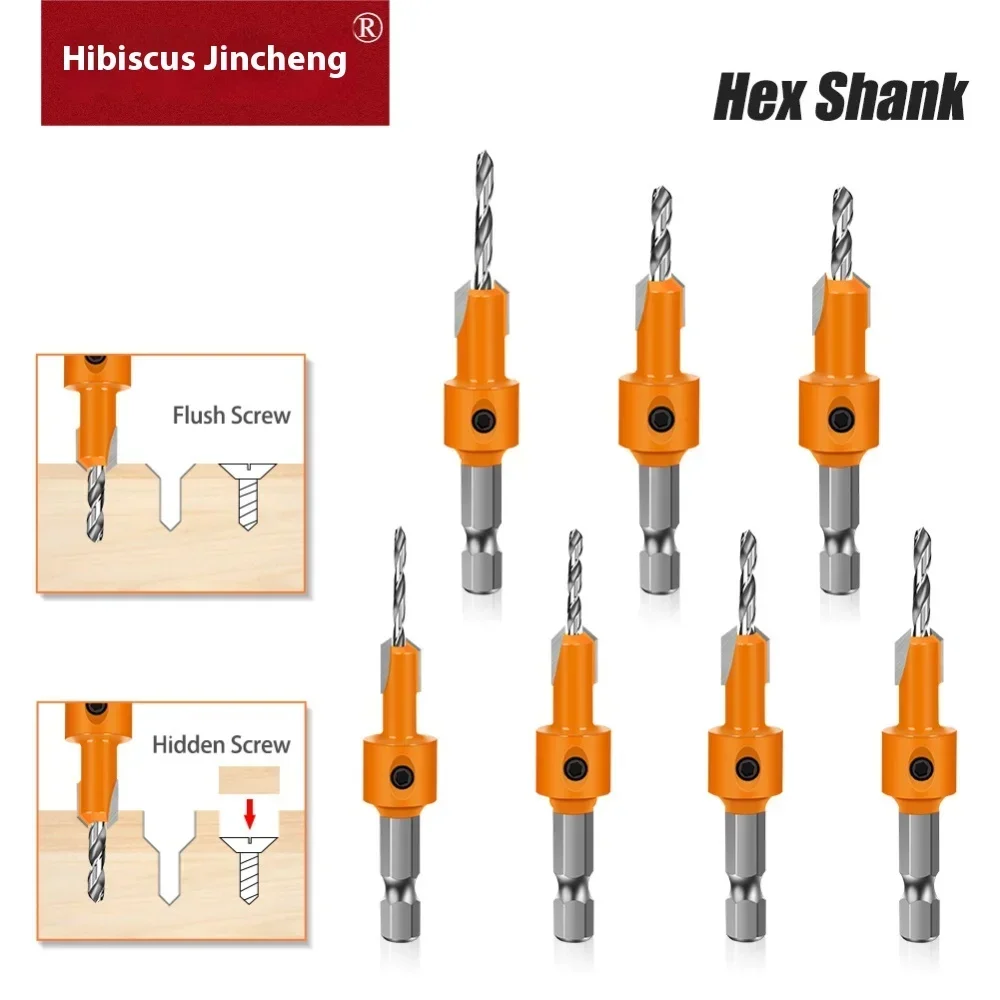 7 Pc Sets 2.5-3.5mm High Quality Hexagonal Shank HSS Countersink Woodworking Router Bit Set Milling Cutter Demolition Drill Bits
7 Pc Sets 2.5-3.5mm High Quality Hexagonal Shank HSS Countersink Woodworking Router Bit Set Milling Cutter Demolition Drill Bits