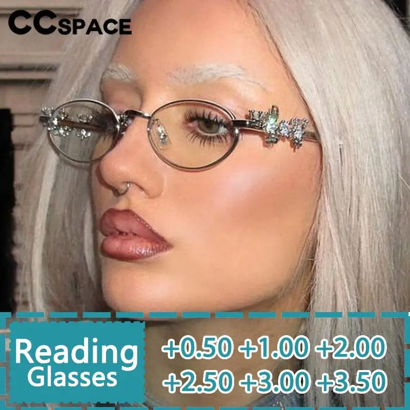 R57231 Luxury Brand Design Reading Glasses Women Optical Oval Small Size Metal Presbyopic Dioptric +50 +100 +300
R57231 Luxury Brand Design Reading Glasses Women Optical Oval Small Size Metal Presbyopic Dioptric +50 +100 +300