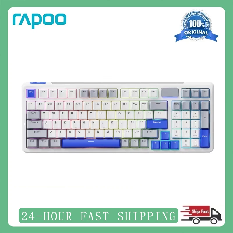 Rapoo V700DIY-98 Wireless Mechanical Keyboard Tri-mode RGB Hot Swap Gasket V Hub 4000mAh Custom Esports Laptop Gaming Keyboards
Rapoo V700DIY-98 Wireless Mechanical Keyboard Tri-mode RGB Hot Swap Gasket V Hub 4000mAh Custom Esports Laptop Gaming Keyboards