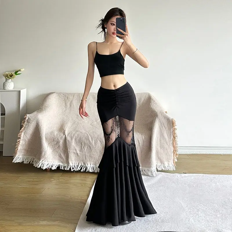 Summer Women Clothing Trend Sexy Patchwork Hollow Out Long Dress Female Slim Fashionable Solid Color High Waist Pleated Skirt
Summer Women Clothing Trend Sexy Patchwork Hollow Out Long Dress Female Slim Fashionable Solid Color High Waist Pleated Skirt