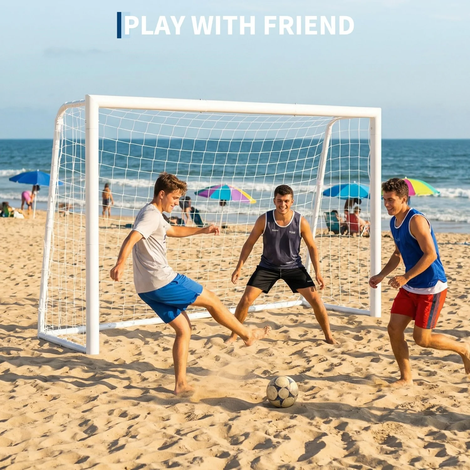 Steel Competition Soccer Goal, 6 x 4 ft Portable Backyard Soccer Goal with Net & Ground Stakes, Outdoor Practice Goal for Adults & Youth
Steel Competition Soccer Goal, 6 x 4 ft Portable Backyard Soccer Goal with Net & Ground Stakes, Outdoor Practice Goal for Adults & Youth