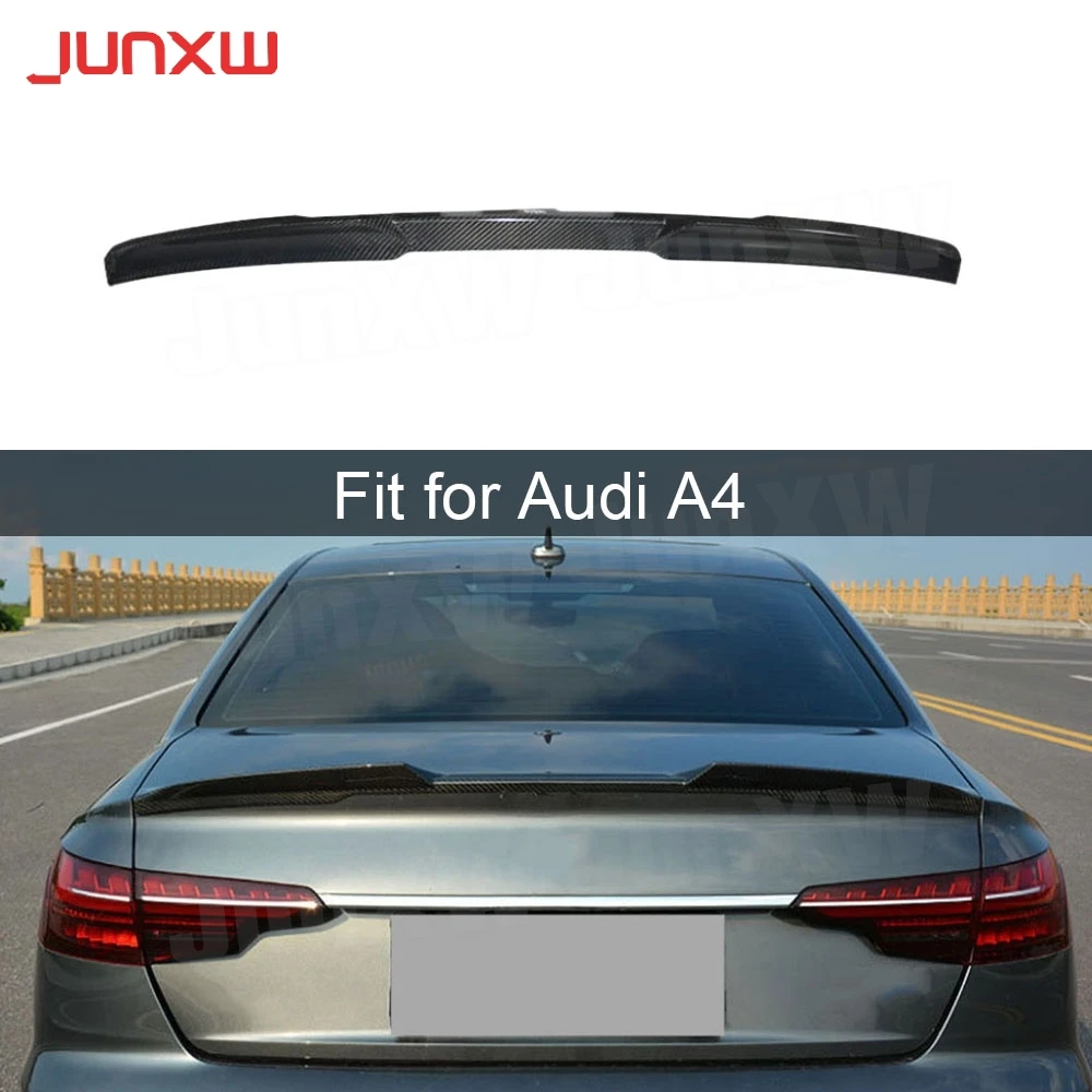 Dry Carbon Fiber Rear Lip Spoiler Wings Body Kits for Audi A4 S4 2017-2024 Car styling FRP Rear Boot Spoiler Car Accessories
Dry Carbon Fiber Rear Lip Spoiler Wings Body Kits for Audi A4 S4 2017-2024 Car styling FRP Rear Boot Spoiler Car Accessories