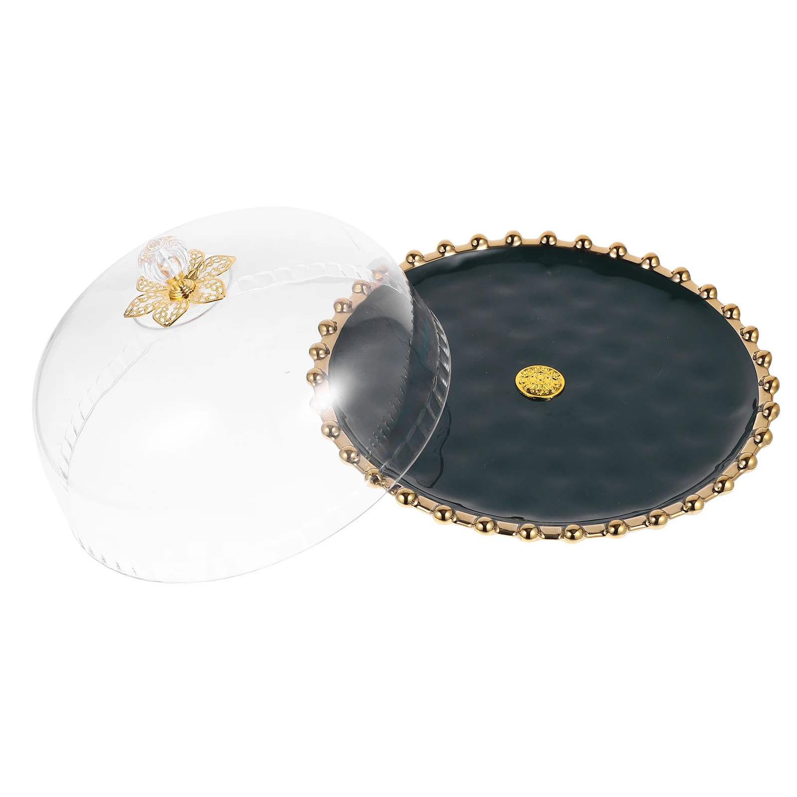 Elegant 24.5cm Cake Tray with Transparent Lid Ceramics Dessert Stand Hygienic Food Cover Display Serving Plate Container
Elegant 24.5cm Cake Tray with Transparent Lid Ceramics Dessert Stand Hygienic Food Cover Display Serving Plate Container