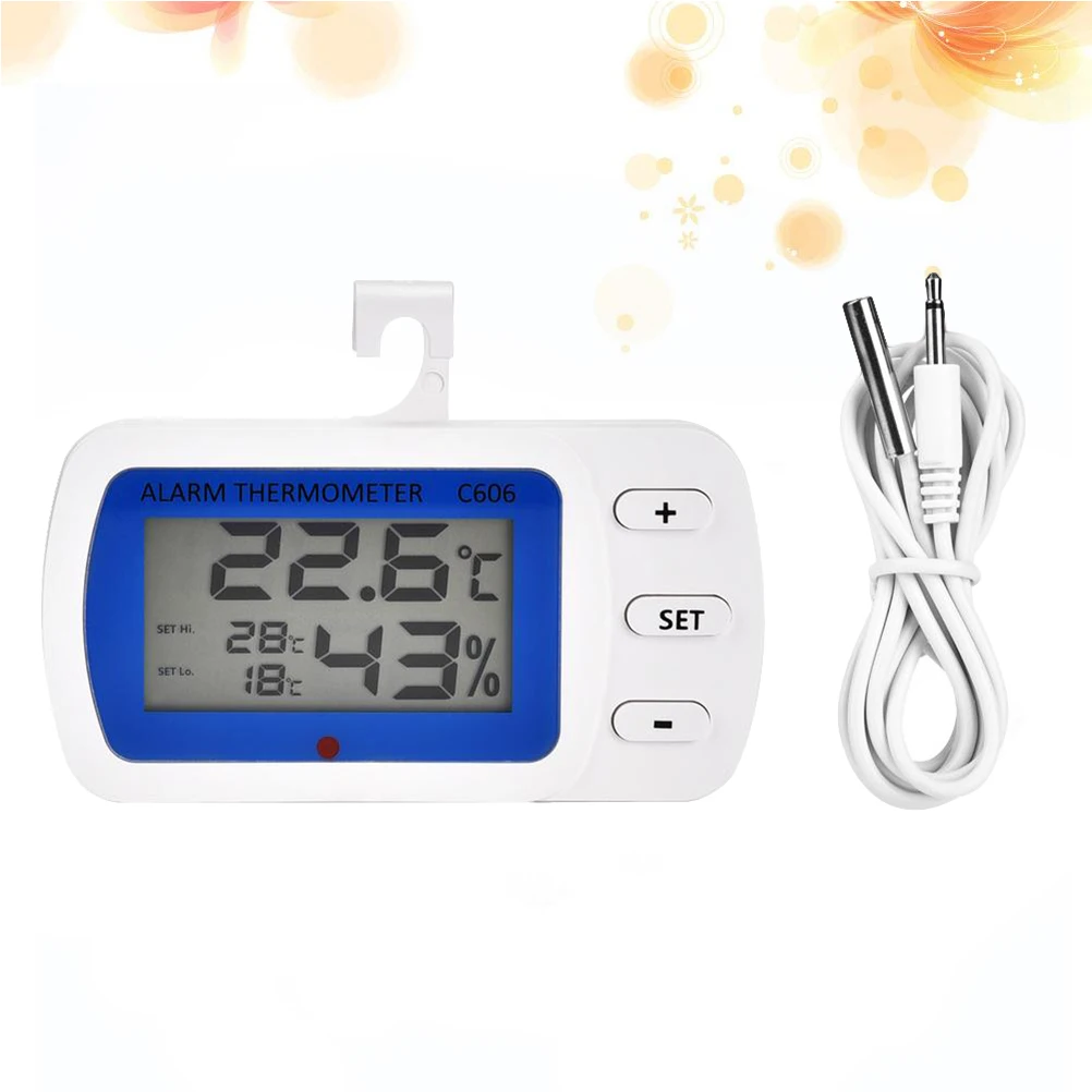 1pc C606 Digital Thermometer Indoor Outdoor Temperature Humidity Meter High Low Alarm Led Display Random Range Setting ℃ ℉
1pc C606 Digital Thermometer Indoor Outdoor Temperature Humidity Meter High Low Alarm Led Display Random Range Setting ℃ ℉