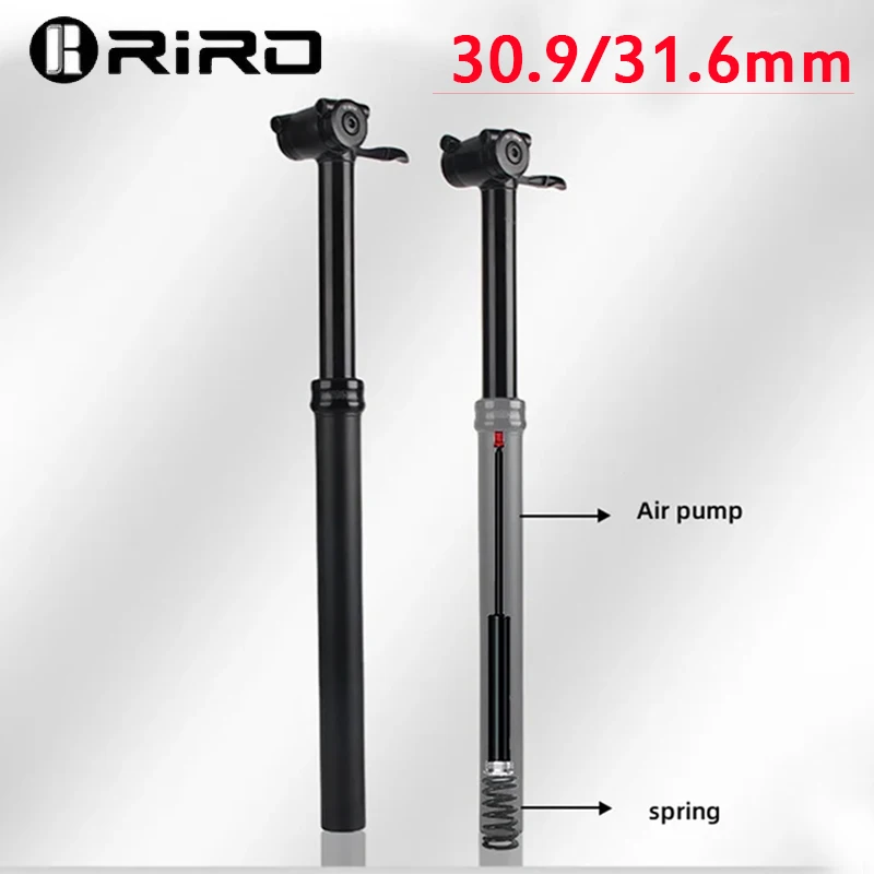 RIRO Telescopic Shock Bicycle Seatpost 30.9/31.6mm Mountain Bike Lift Seat Tube MTB Bike Adjustable Control Air Lift Seat Post
RIRO Telescopic Shock Bicycle Seatpost 30.9/31.6mm Mountain Bike Lift Seat Tube MTB Bike Adjustable Control Air Lift Seat Post