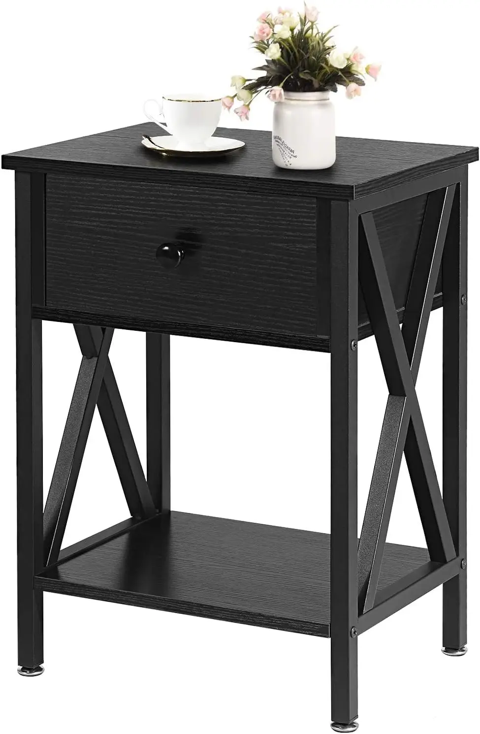 Nightstand,Modern Bedside End Table, Night Stand With Drawer And Storage Shelf For Living Room Bedroom, Industrial Metal Frame
Nightstand,Modern Bedside End Table, Night Stand With Drawer And Storage Shelf For Living Room Bedroom, Industrial Metal Frame