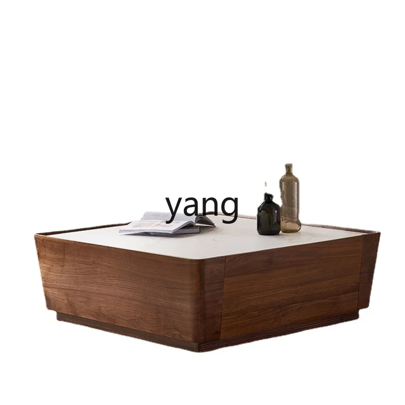 Yhl Stone Plate Coffee Table Black Walnut Living Room Tea Table Modern Light Luxury Tea Table
Yhl Stone Plate Coffee Table Black Walnut Living Room Tea Table Modern Light Luxury Tea Table