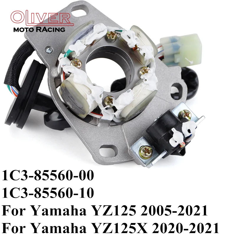 Motorcycle Engine Generator Magneto Stator Coil for Yamaha YZ125 2005-2021 YZ 125 YZ125X 2020 2021 1C3-85560-00 1C3-85560-10
Motorcycle Engine Generator Magneto Stator Coil for Yamaha YZ125 2005-2021 YZ 125 YZ125X 2020 2021 1C3-85560-00 1C3-85560-10