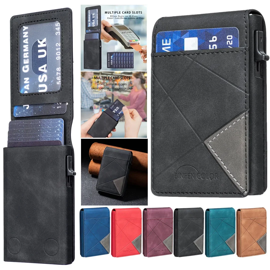 Anti-theft Cards Protectors Wallet Case With Box Strong Magnetic Covers PU Leather Cardholder Men Women Wallets Pop Up Card Bag
Anti-theft Cards Protectors Wallet Case With Box Strong Magnetic Covers PU Leather Cardholder Men Women Wallets Pop Up Card Bag