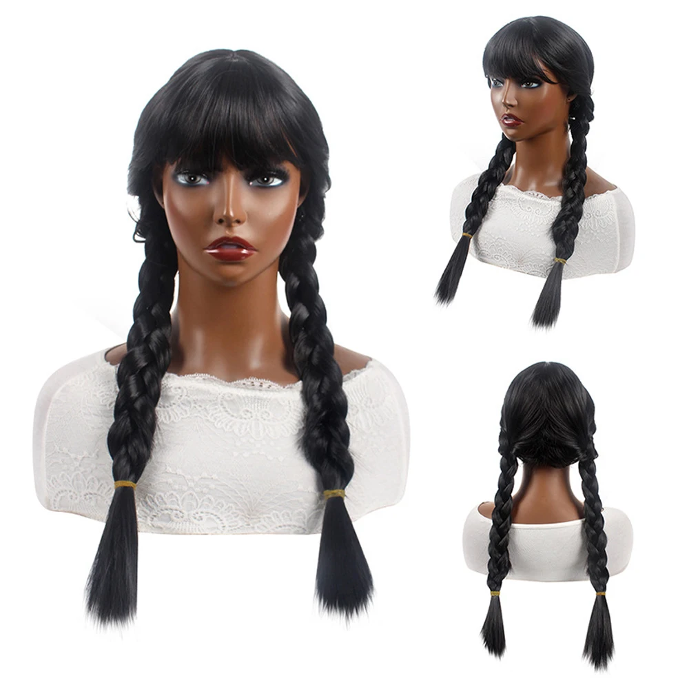26Inches Wednesday Addams Black Braid Synthetic Wig for Halloween Christmas Anime Party April Fool's Day Cosplay
26Inches Wednesday Addams Black Braid Synthetic Wig for Halloween Christmas Anime Party April Fool's Day Cosplay