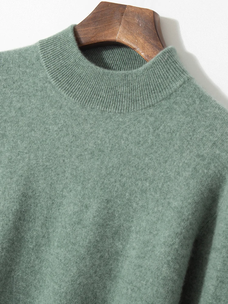 LHZSYY Men's 100% Cashmere Pullover Half Turtleneck Sweater Autumn and Winter Warm Solid Color Knit Sweater Business Casual Top
LHZSYY Men's 100% Cashmere Pullover Half Turtleneck Sweater Autumn and Winter Warm Solid Color Knit Sweater Business Casual Top