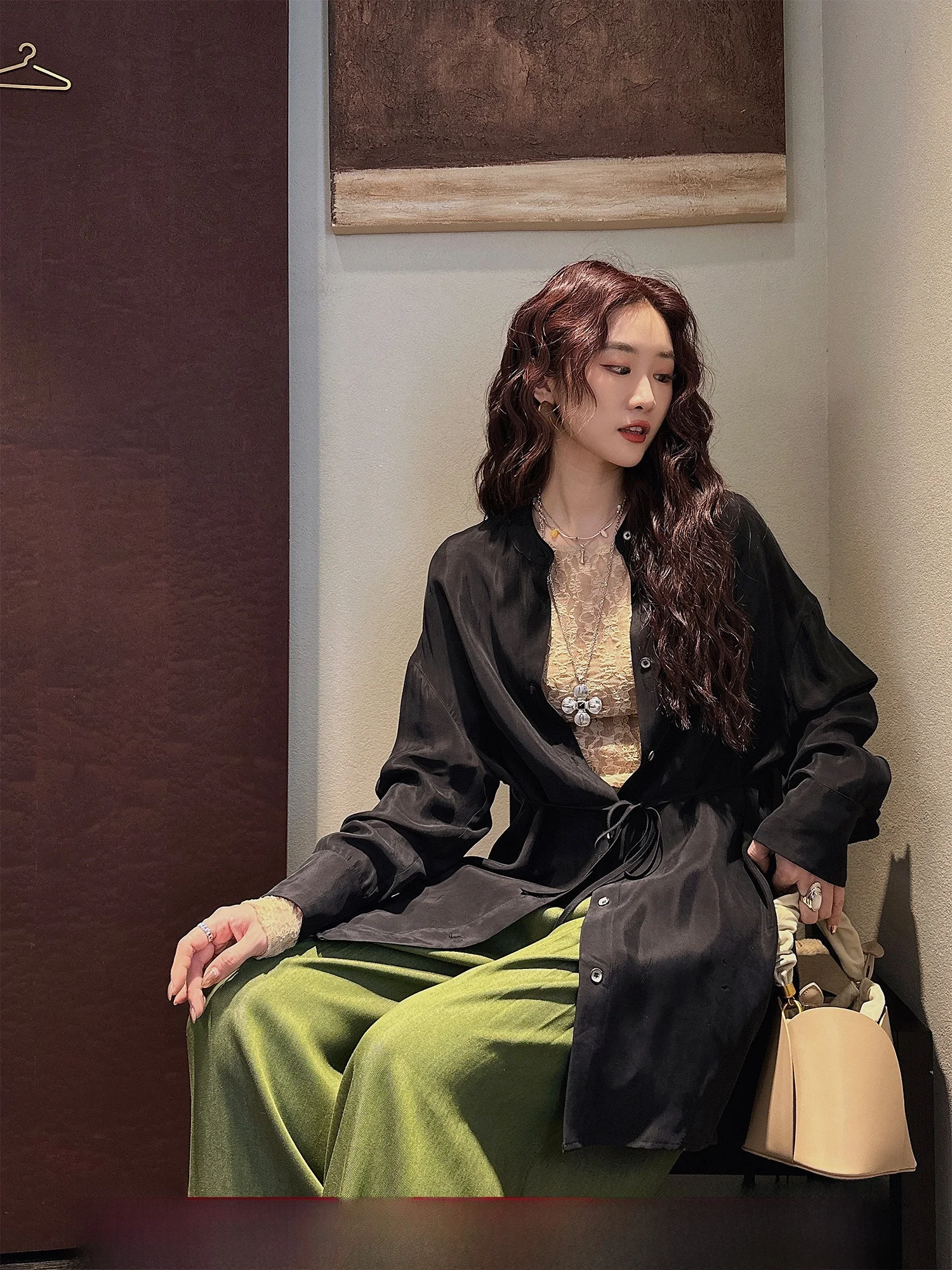 Sangji Bla Flower Women's irt Cool Sensation Copper Ammonia Dyed Lightweight Luxury Long Sve Casual Busin irt
Sangji Bla Flower Women's irt Cool Sensation Copper Ammonia Dyed Lightweight Luxury Long Sve Casual Busin irt