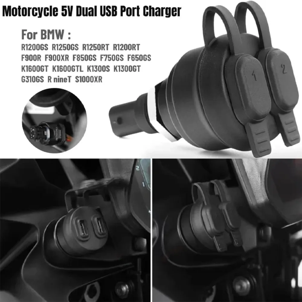 Applicable to BMW General Motorcycle Accessories Cigarette Lighter Dual USB Charger Dual Socket Namely Plug and play
Applicable to BMW General Motorcycle Accessories Cigarette Lighter Dual USB Charger Dual Socket Namely Plug and play