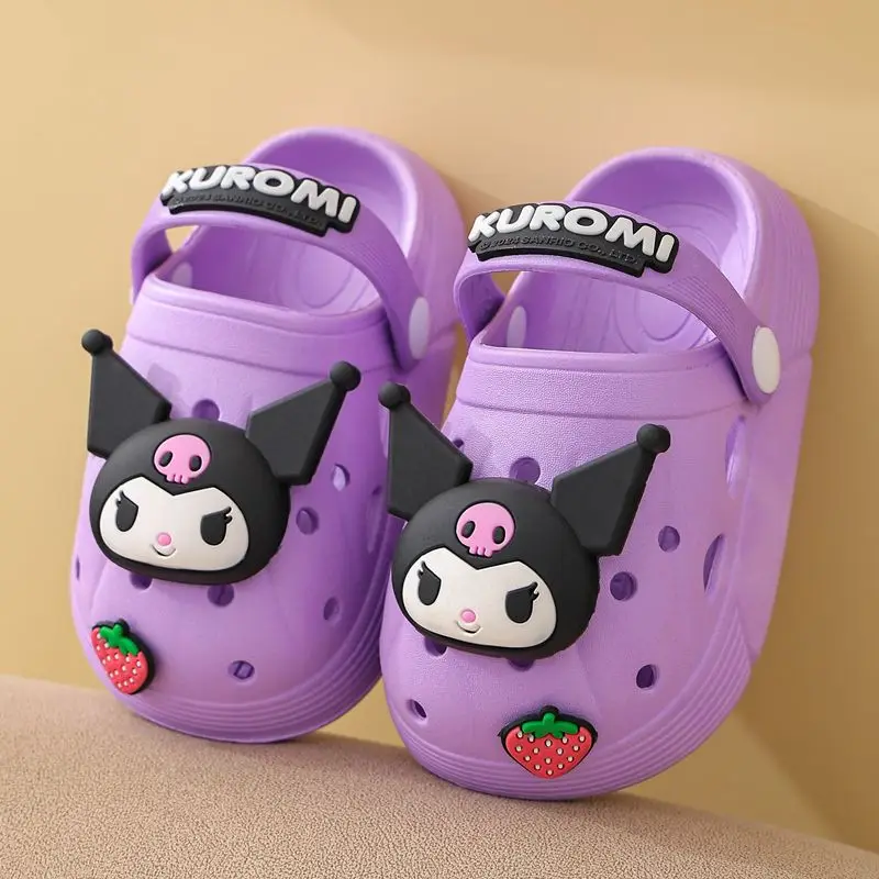 Sanrios Hole Shoes Girls Cartoon Kuromi Outdoor Thick Sole Beach Shoes Casual Convenient and Comfort Summer Fashion Slippers
Sanrios Hole Shoes Girls Cartoon Kuromi Outdoor Thick Sole Beach Shoes Casual Convenient and Comfort Summer Fashion Slippers