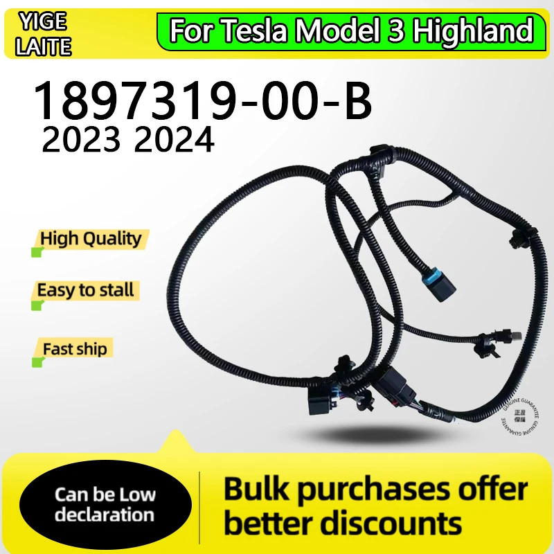 For Tesla Model 3 Highland 2023 2024 Rear Bumper Harness Oem High Quality 1897319-00-B 189731900B Tesla Accessoires
For Tesla Model 3 Highland 2023 2024 Rear Bumper Harness Oem High Quality 1897319-00-B 189731900B Tesla Accessoires