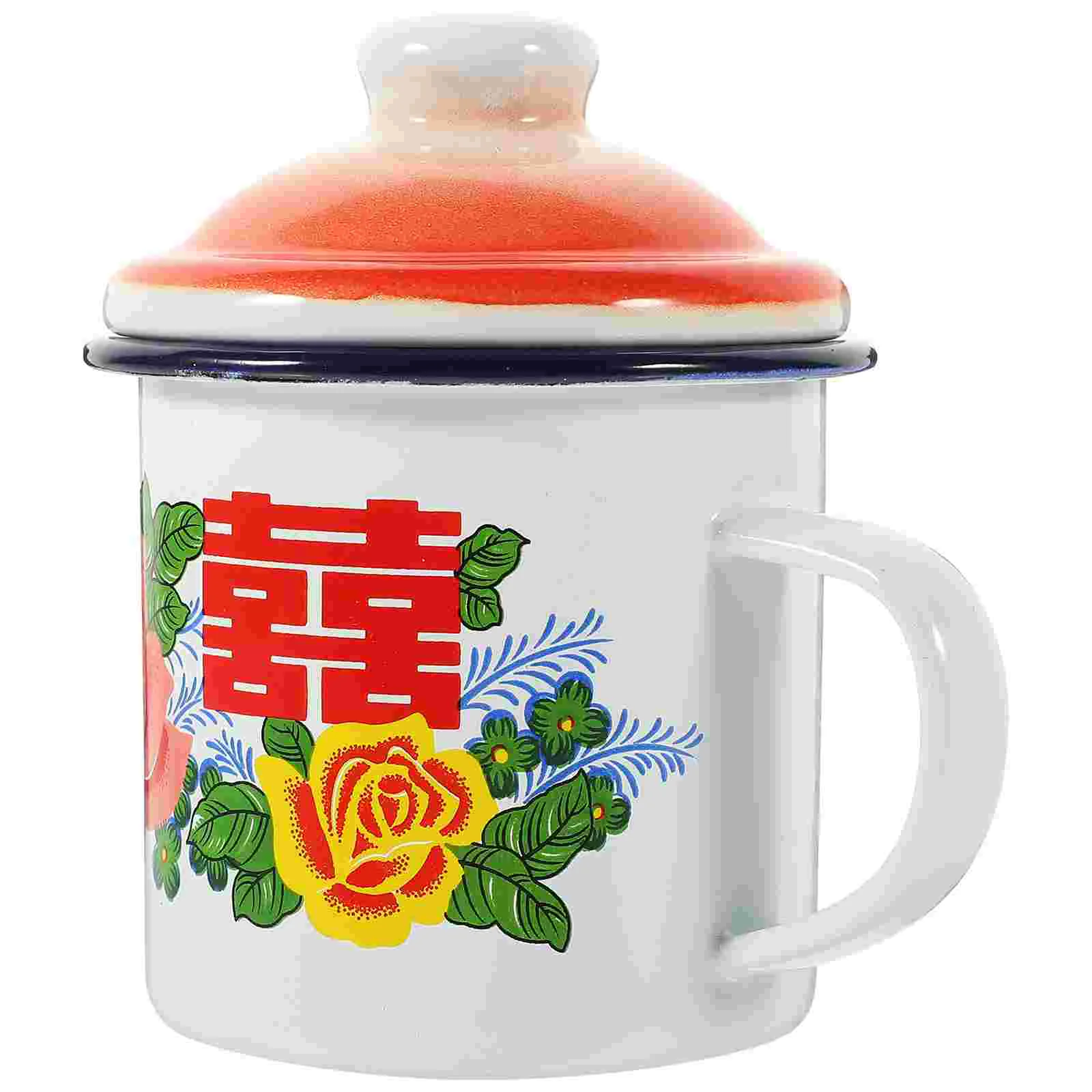 Thickened Enamel Cup Lid 350ml Retro Teacup for Coffee Tea Water Juice Wedding Gift PartyDecoration ChineseTraditional
Thickened Enamel Cup Lid 350ml Retro Teacup for Coffee Tea Water Juice Wedding Gift PartyDecoration ChineseTraditional