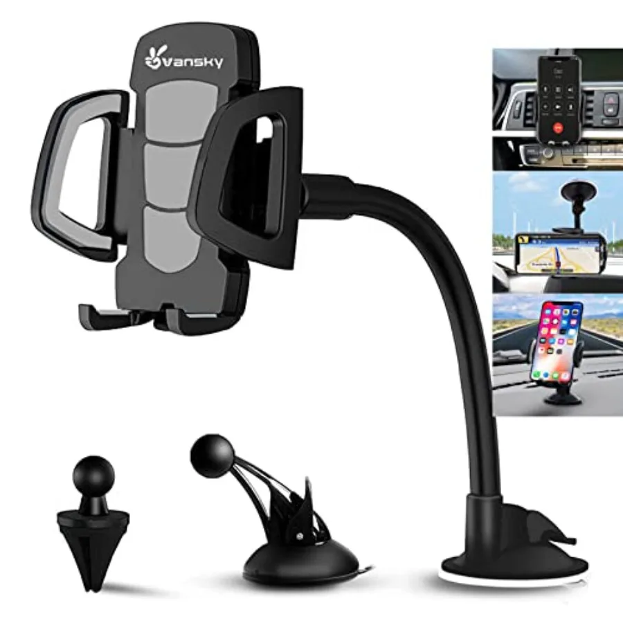 Car Phone Holder Mount, 3-in-1 Universal Cell Phone Holder Car Air Vent Holder Dashboard Mount Windshield Mount Fit for iPhone
Car Phone Holder Mount, 3-in-1 Universal Cell Phone Holder Car Air Vent Holder Dashboard Mount Windshield Mount Fit for iPhone
