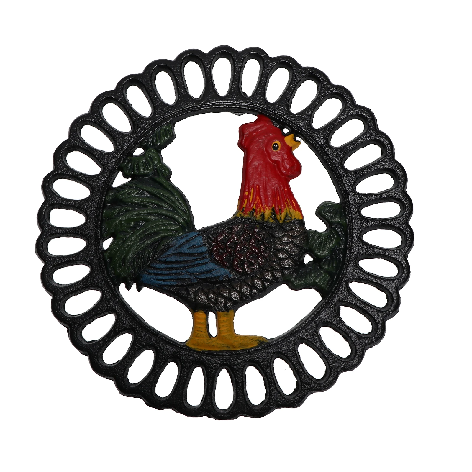1pc Rooster Heat Insulation Pad Thickened Pot Mat Iron Placemat Kitchen Dining Hall Decoration Tableware Mat for Home
1pc Rooster Heat Insulation Pad Thickened Pot Mat Iron Placemat Kitchen Dining Hall Decoration Tableware Mat for Home