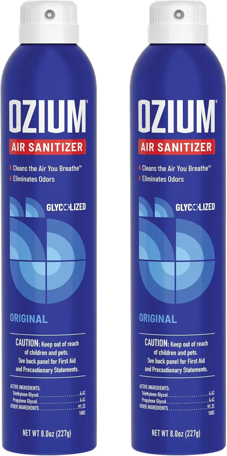 Air Sanitizer & Odor Eliminator for Homes, Cars, Offices, Original Scent, 2-Pack
Air Sanitizer & Odor Eliminator for Homes, Cars, Offices, Original Scent, 2-Pack